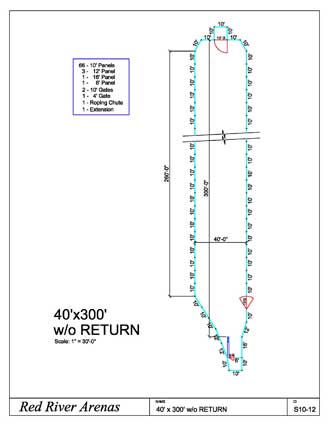 Red River Roping Arena and Riding Arena Layouts for Horse Arenas and