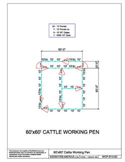 60x60 Cattle Working Pen