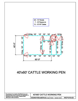 40x60 Cattle Working Pen