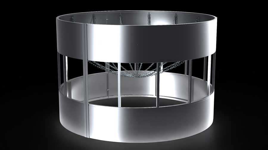 Galvanized round bale feeder